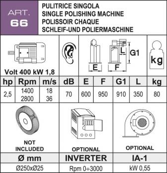 Polishing machine Aceti ART 66